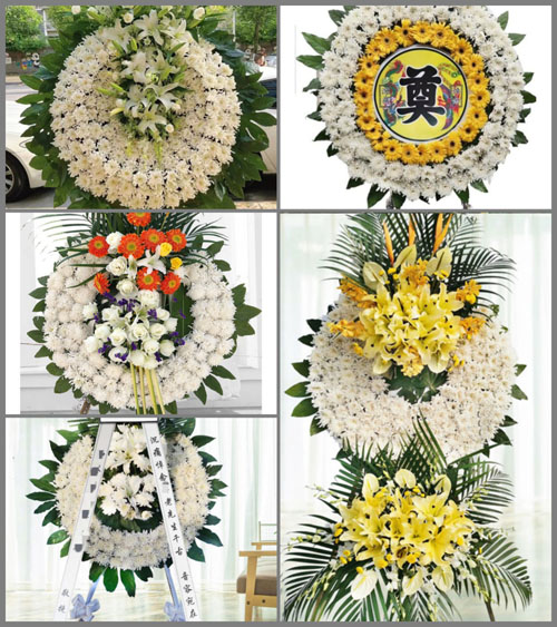 湖南常德石门县三圣乡白临桥村花圈速递