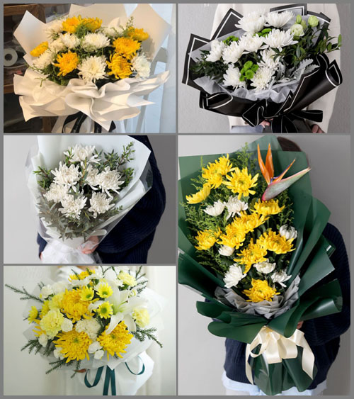 湖南常德石门县三圣乡白临桥村白事花束代送
